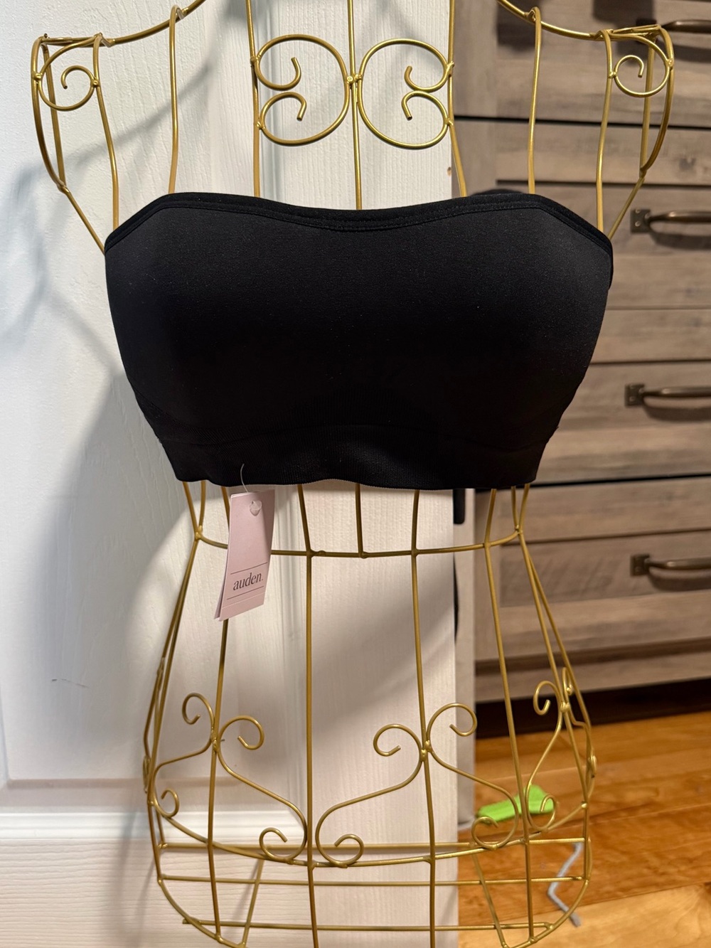 NWT Auden Black Strapless Bra